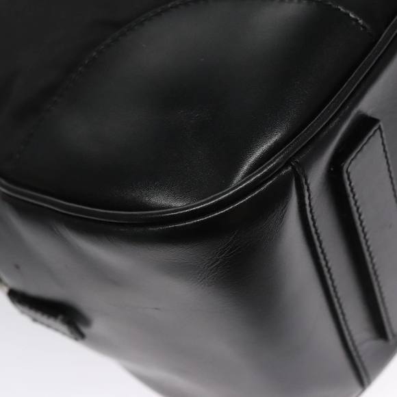 PRADA Shoulder Bag Nylon Leather Black Silver Auth 109083 - Picture 13 of 16
